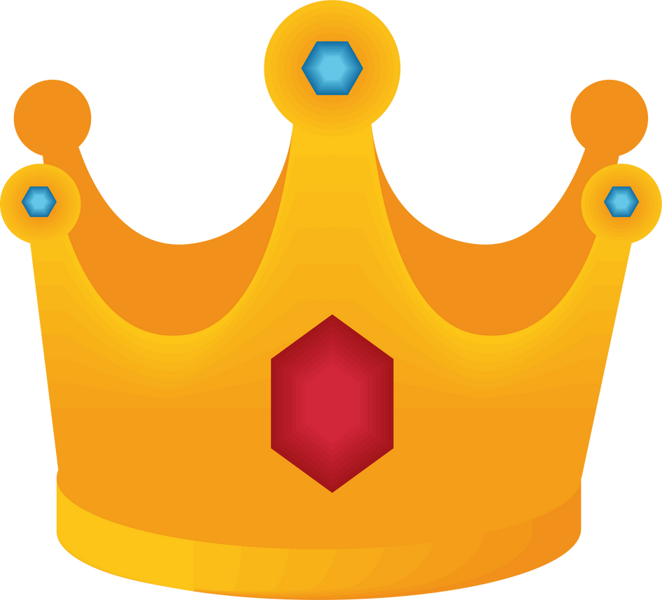 crown with gems
